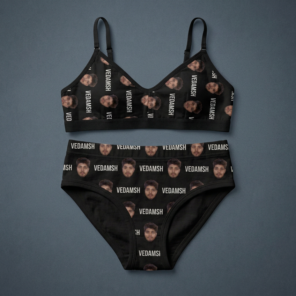 VEDAMSH ALL-OVER BRA & PANTY COMBO